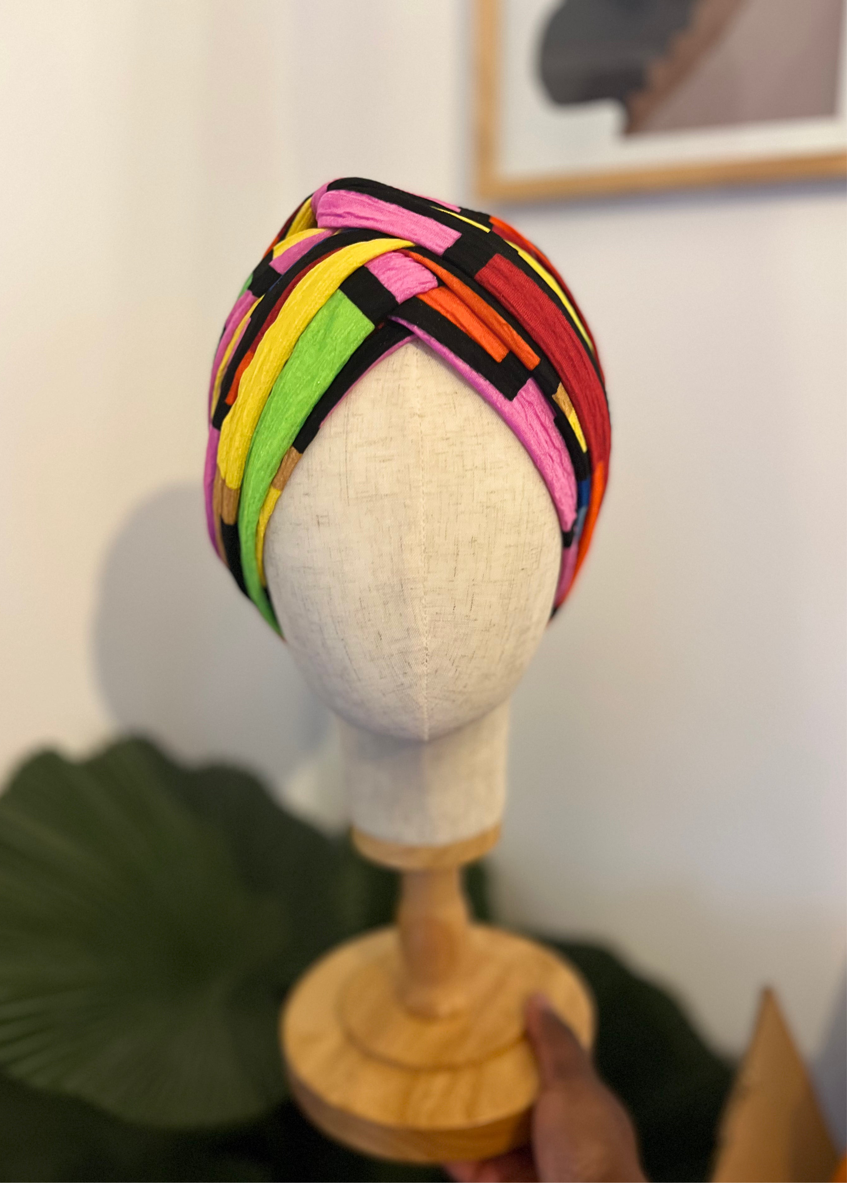 Turban Orani Multicouleur (2 en 1)