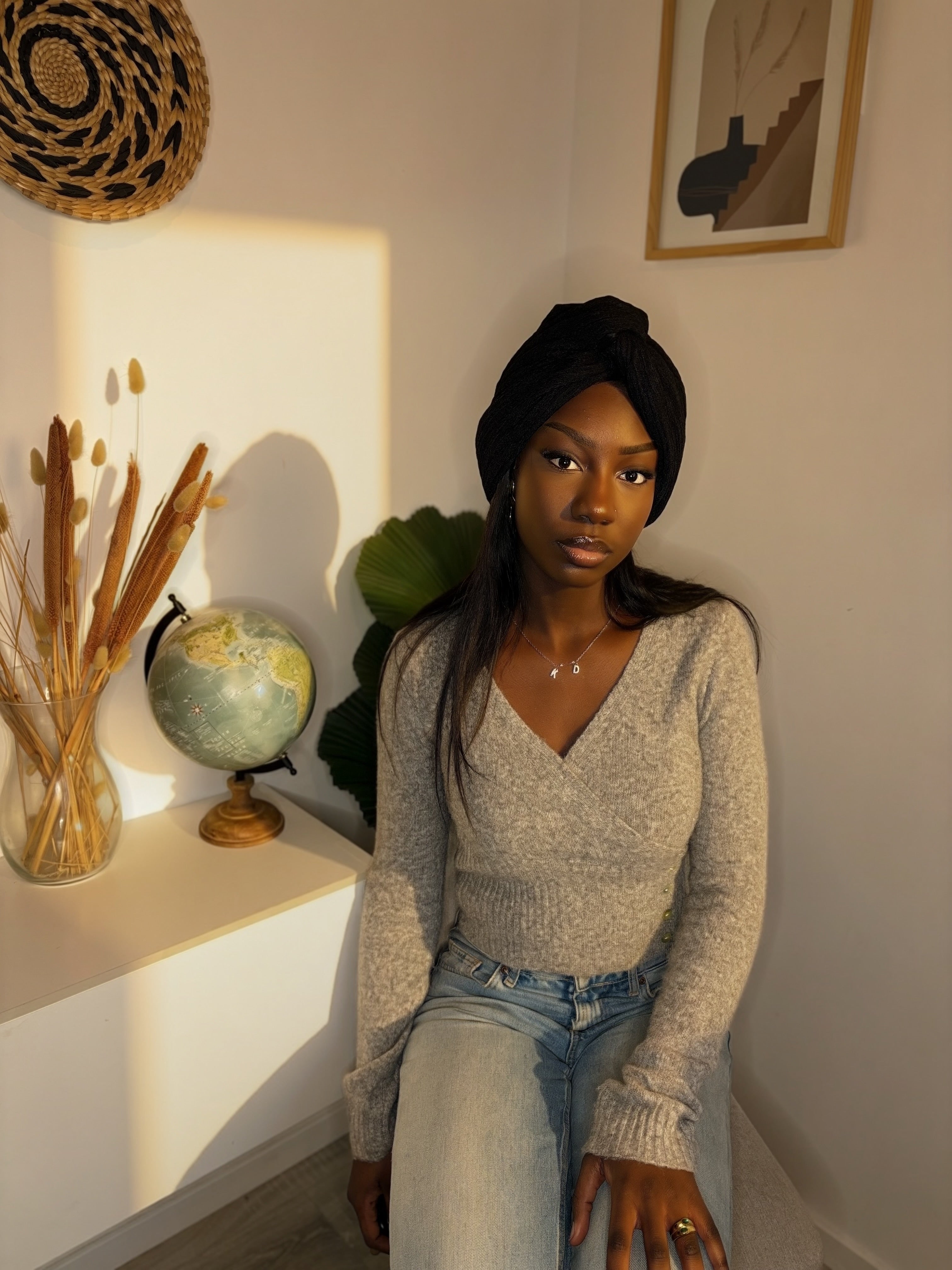 Turban Mussoya - Noir