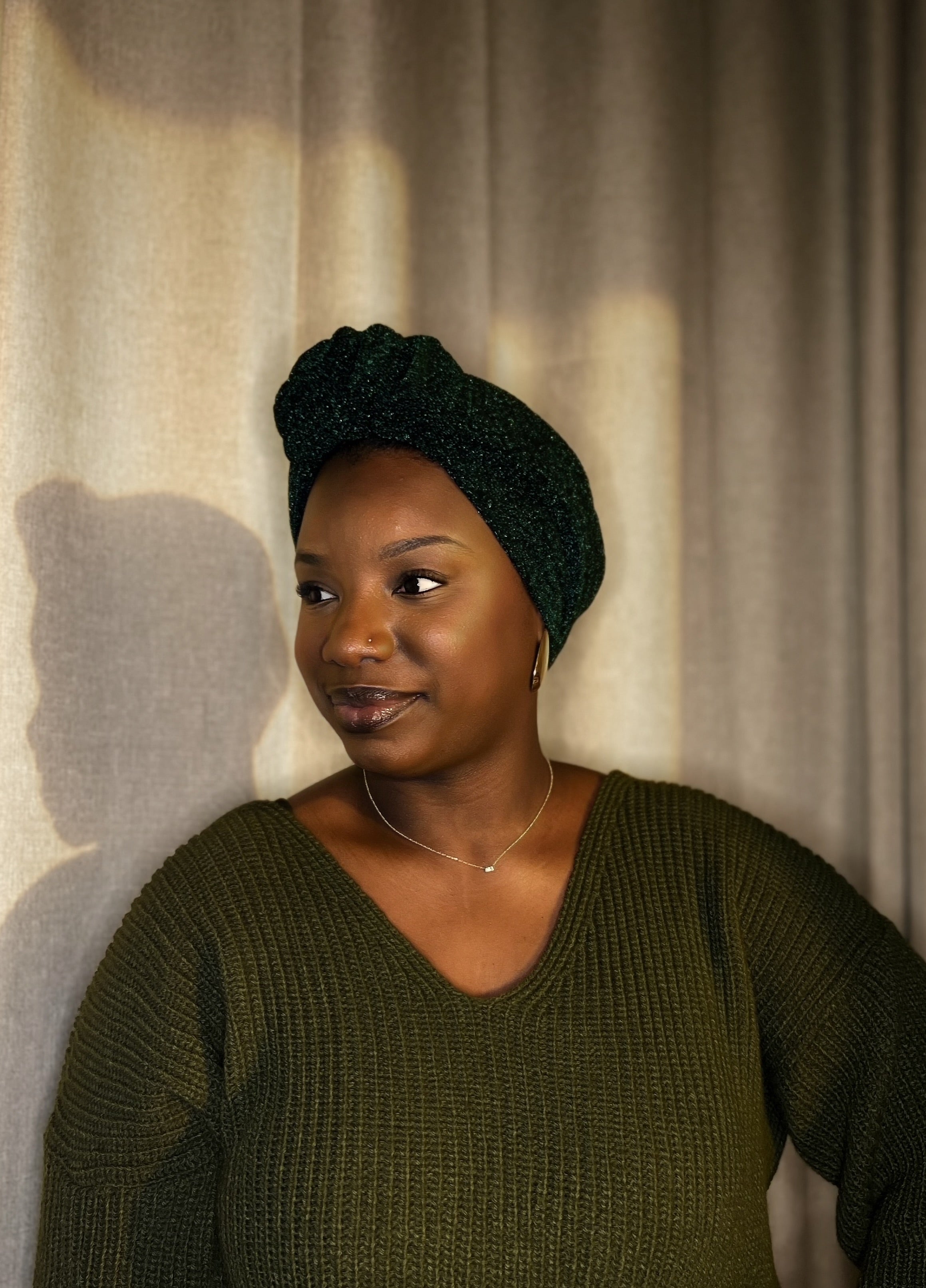 Turban Dusu Vert (sans satin)