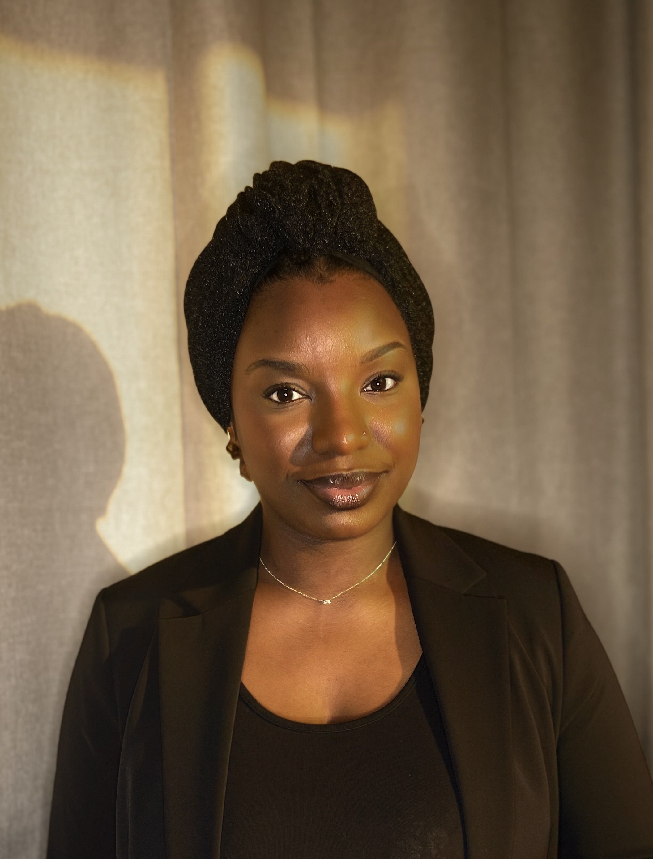 Turban Dusu Noir (sans satin)