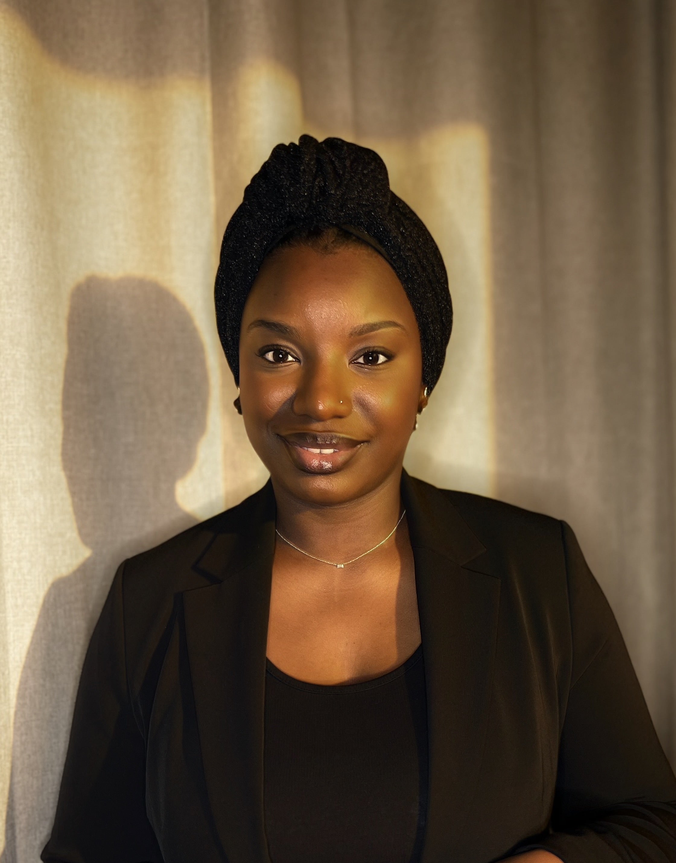 Turban Dusu Noir (sans satin)