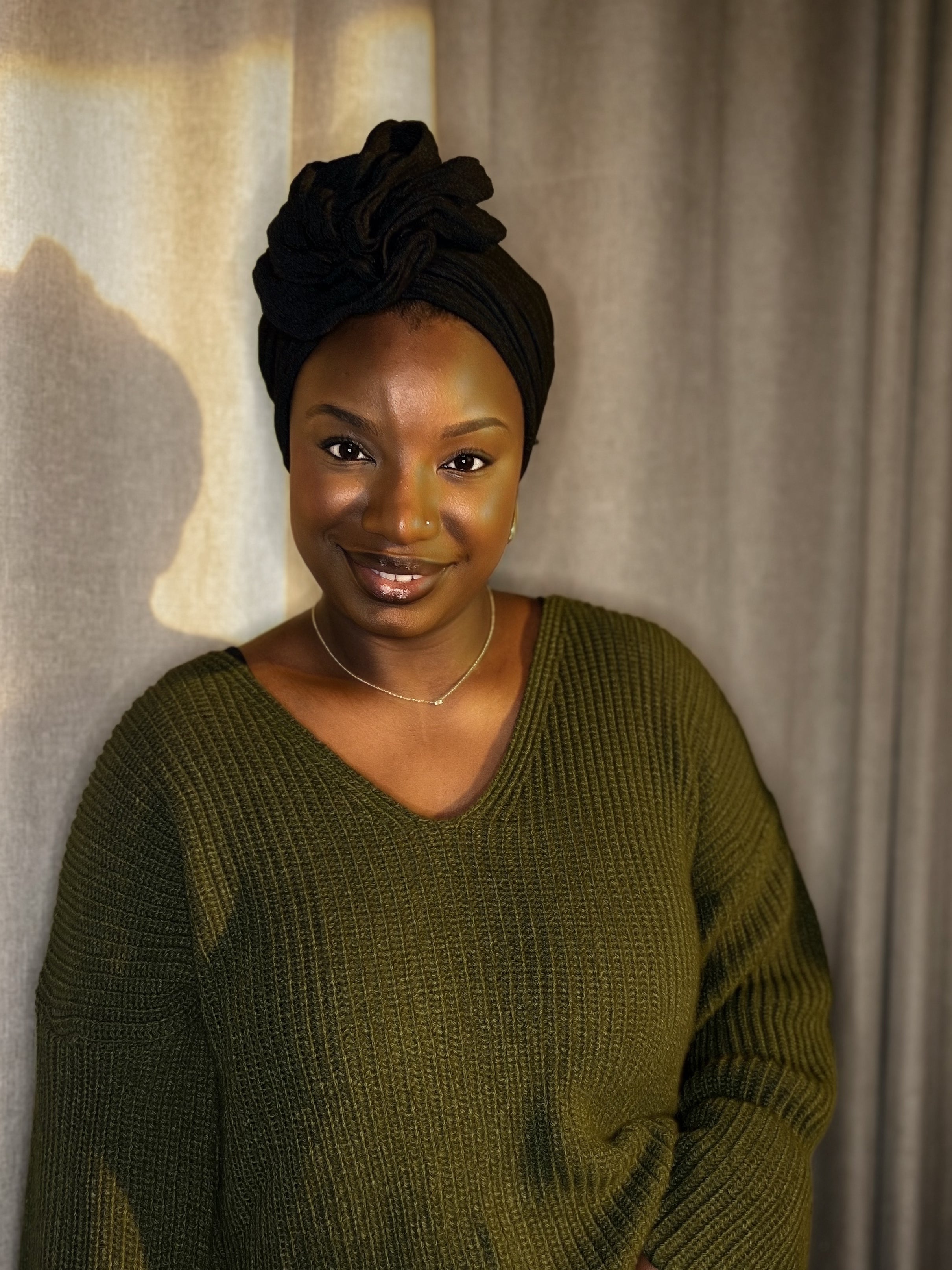 Turban Debbo Noir (2 en 1)