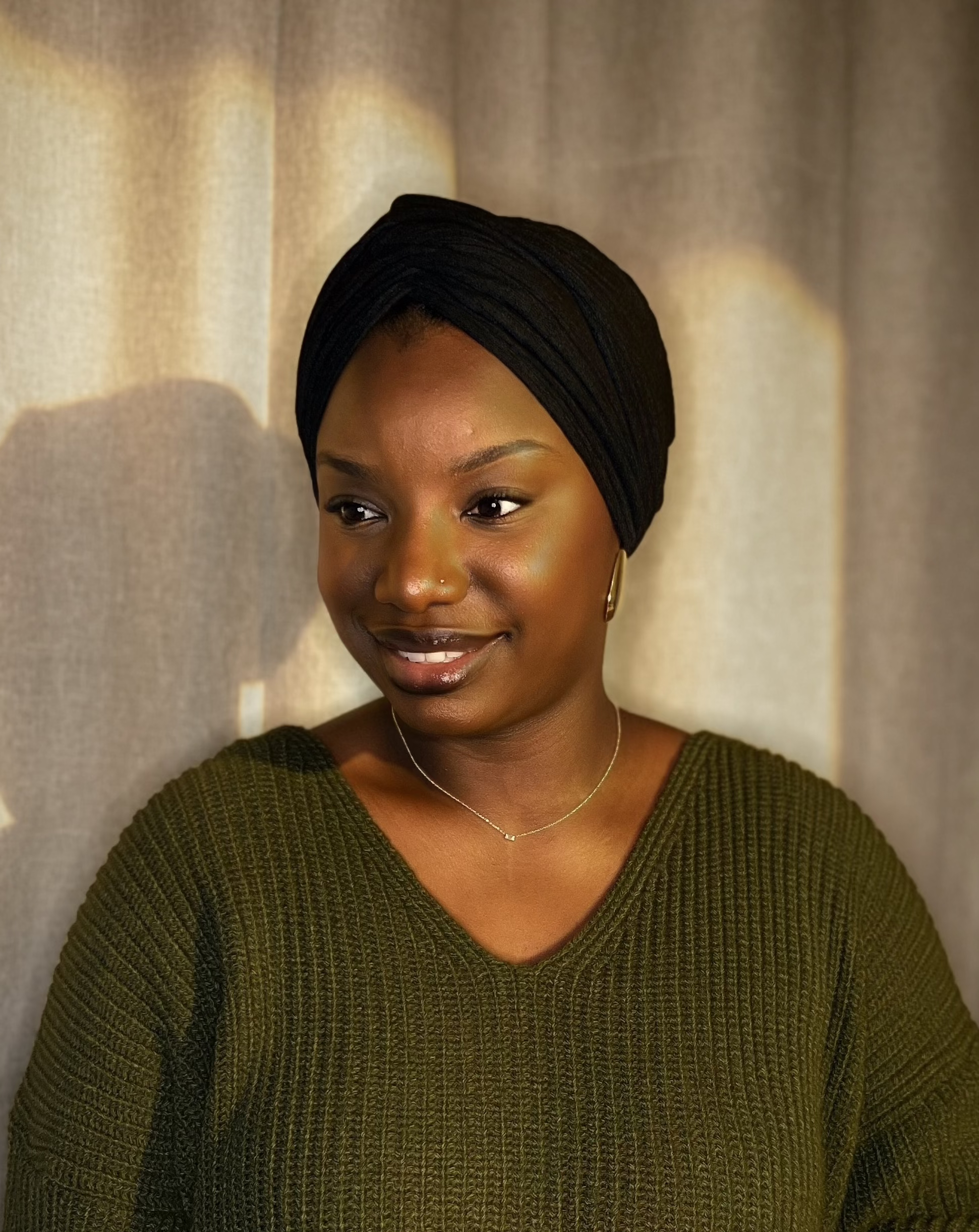 Turban Orani Noir (2 en 1)