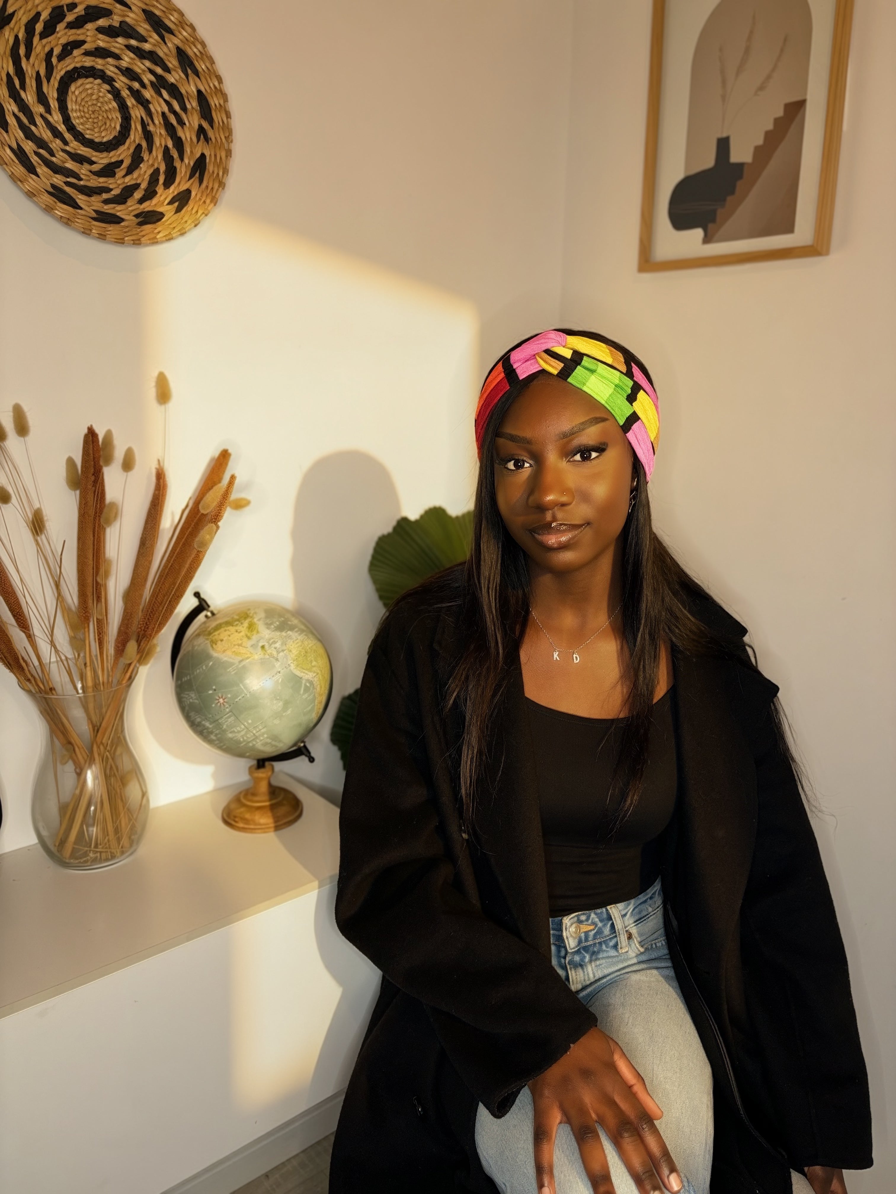 Turban Orani Multicouleur (2 en 1)