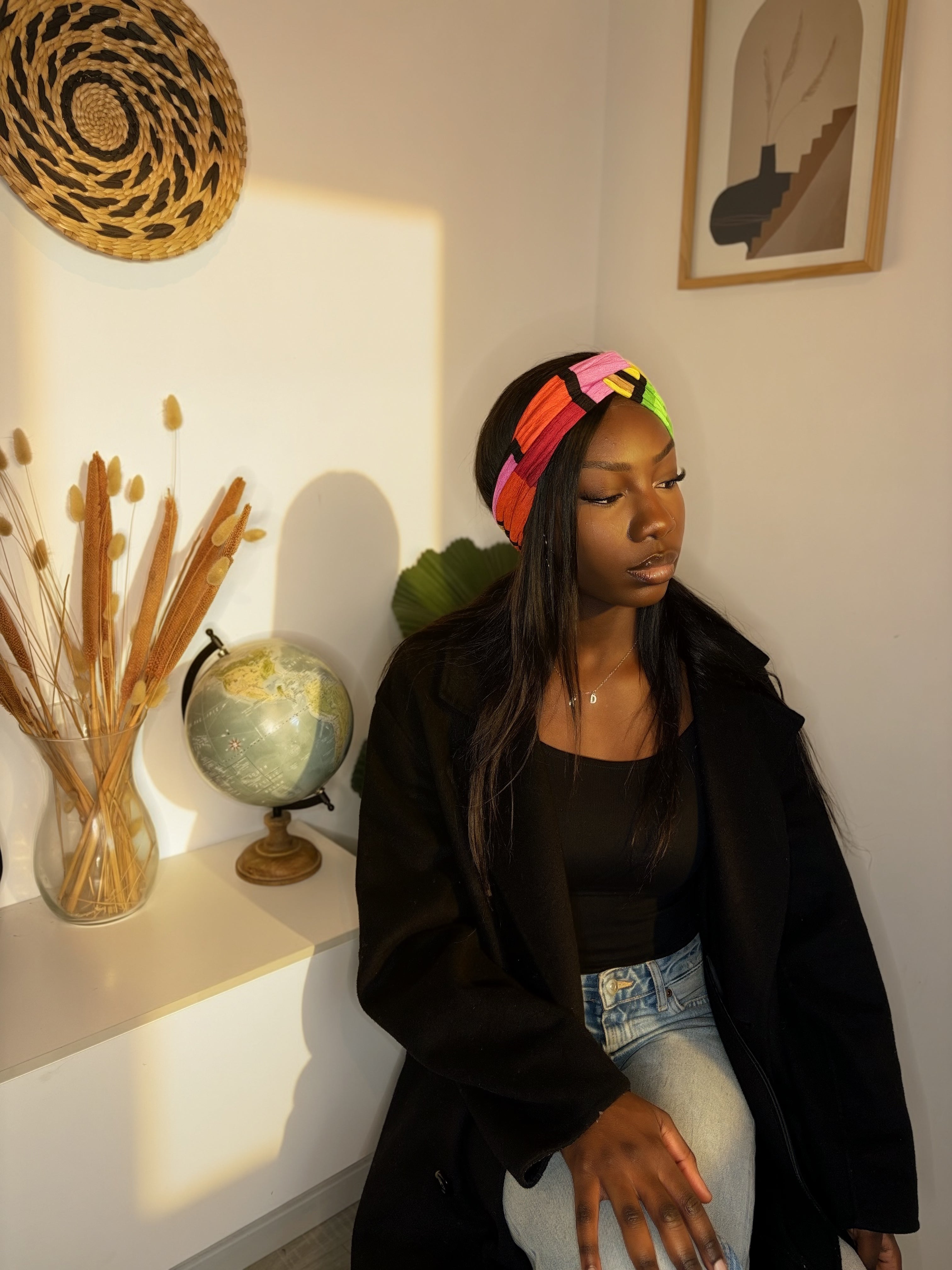 Turban Orani Multicouleur (2 en 1)